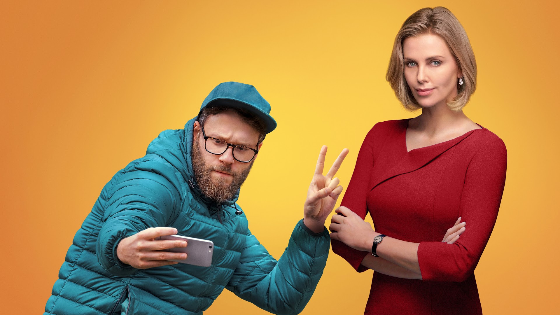 long shot 2019 charlize theron seth rogen uhdpaper.com 4K 1