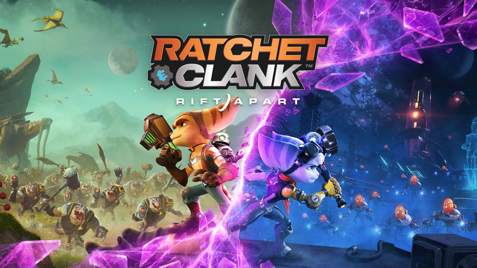 ratchet and clank rift apart key art